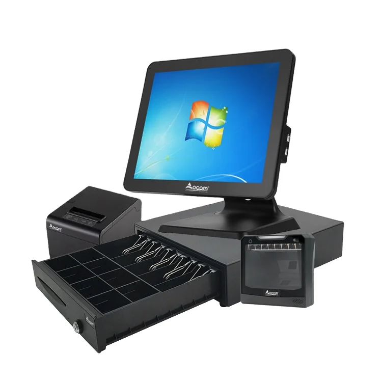 Все в одном Windows 10 Kit Punto De Venta Pos оборудование биллинговое устройство кассовый аппарат системы для супермаркетов салонов красоты