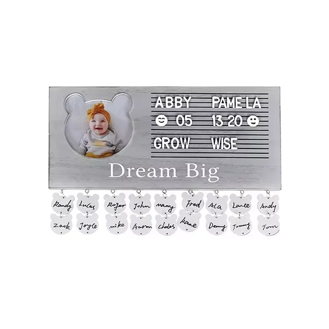 OEM New Design Baby Guest Book Alternative Traditional Guest Book Picture Frame