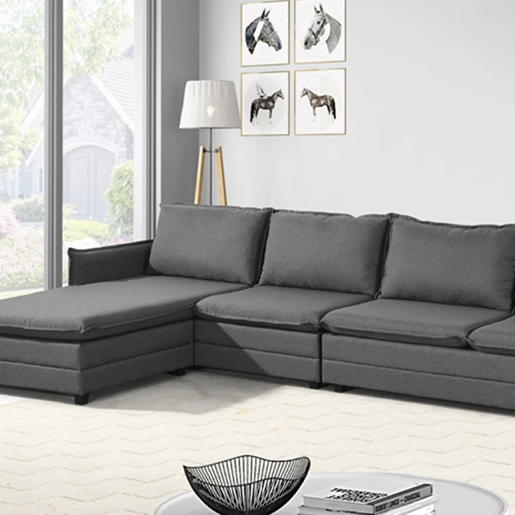 Sofa Set Furniture Customizable Deep Seating Couch Sectional Living Room Combination Sofa Set 7 Seater Corner Sofa