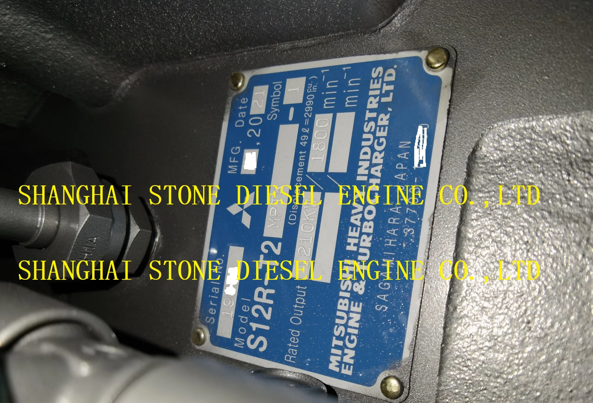 S12A2-MPTK S12A2-(Z3)MPTAW S12A2-T2MPTK Mitsubishi auxiliary marine generator engine