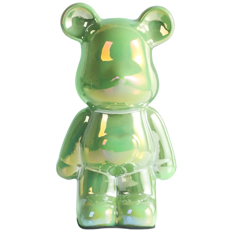 Love Bear Electroplating Hipster Play home decor decor Ceramic Violent Bear piggy bank gift