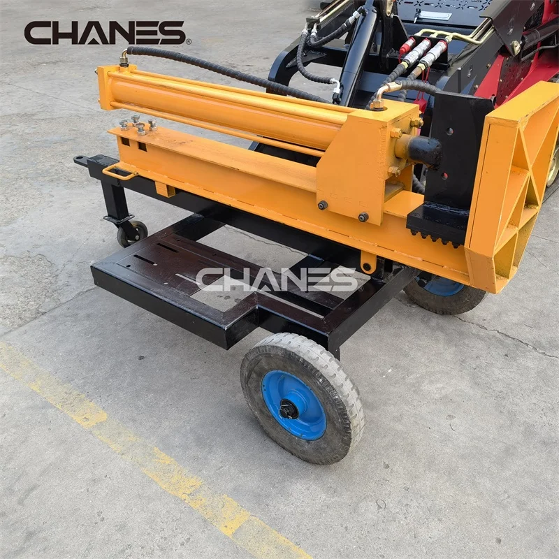 New China Brand High Quality Mini Diesel Skid diesel Loader with log cutter and splitter machine wood log cutter  machine