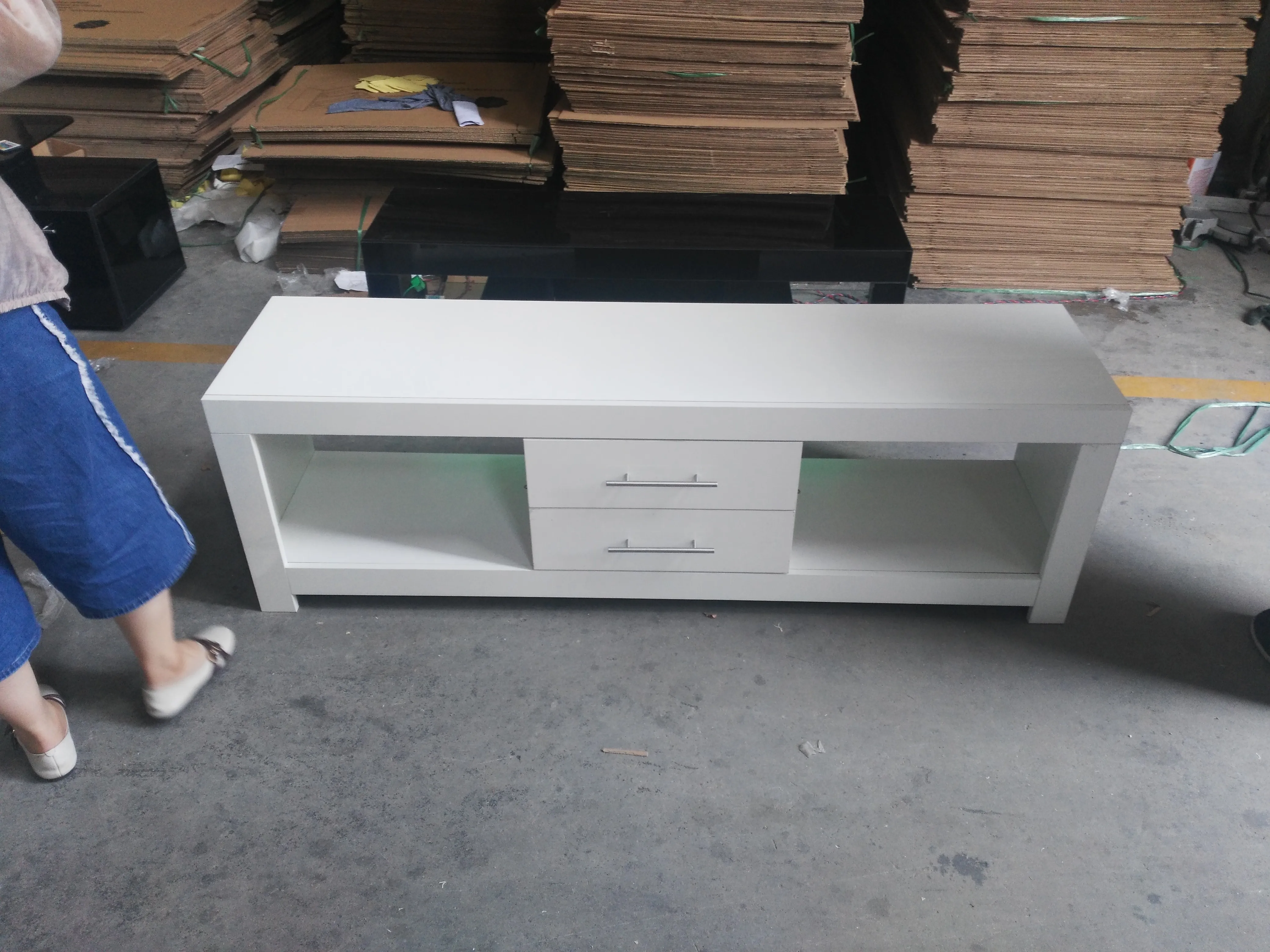 LED light TV stand
