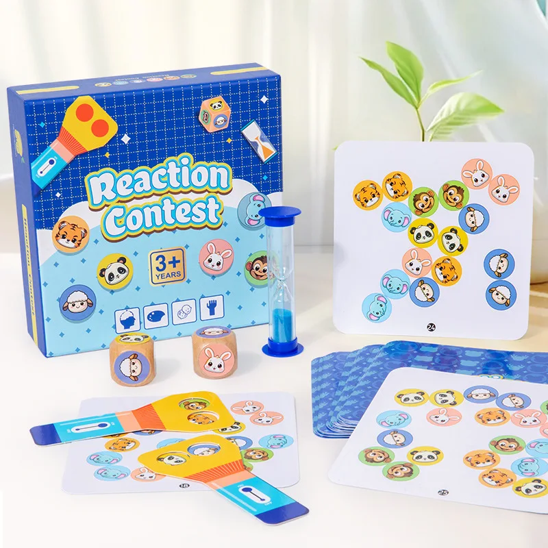 Multiplayer Classic Interactive Party Battle Board Game Educational Intellectual Promotion Wooden Matching Puzzle