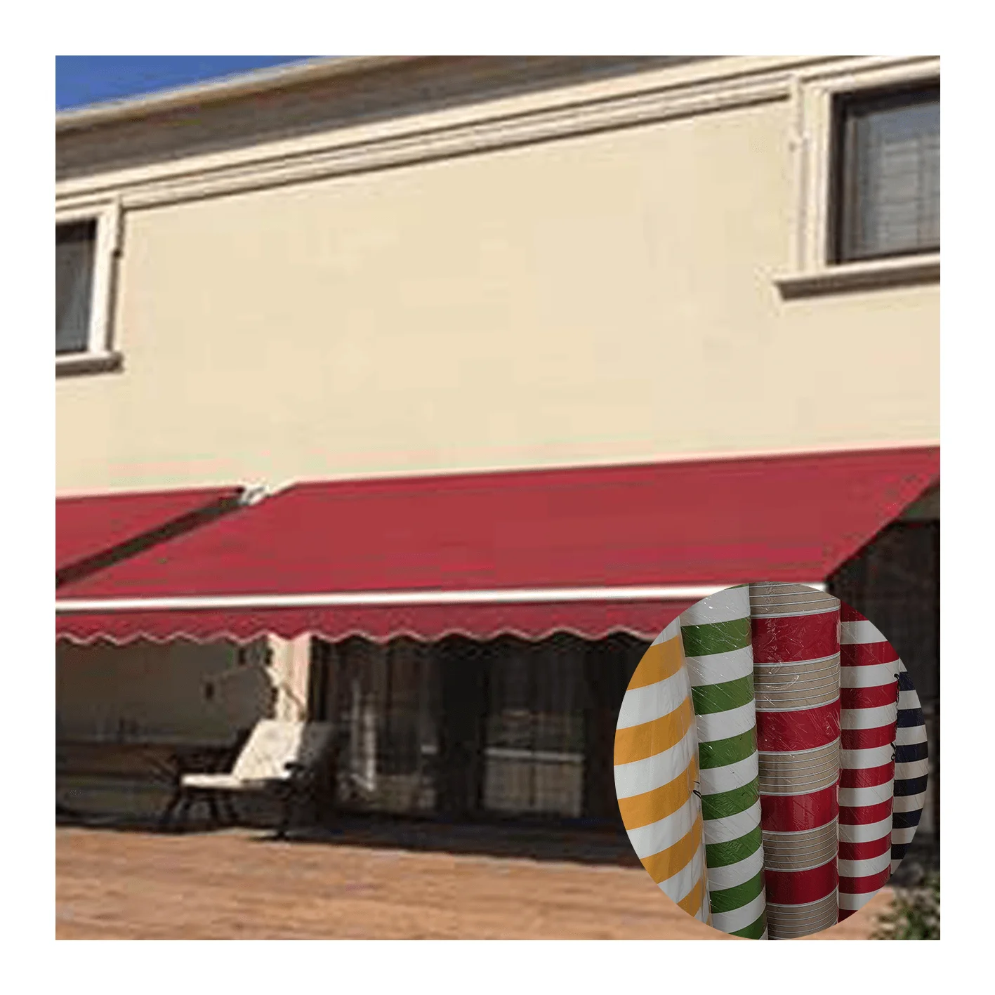 Factory direct sale 450d dyed polyester fabric PA PU coated oxford fabric for awning