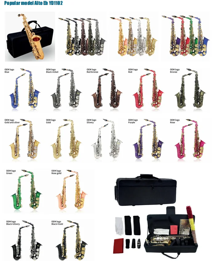 Профессиональное исполнение альт-саксофона в латунной плоской B-клавиши игра на саксофоне духовые инструменты для взрослых начинающих