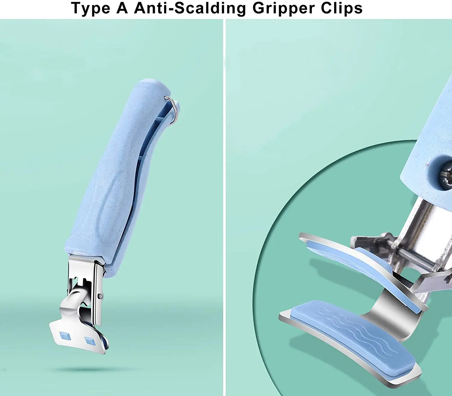 Hot Sell Kitchen Stainless Steel Anti-Hot Tongs Dish Plates Bowl Clips Stainless Steel Bowl Pot Pan Gripper