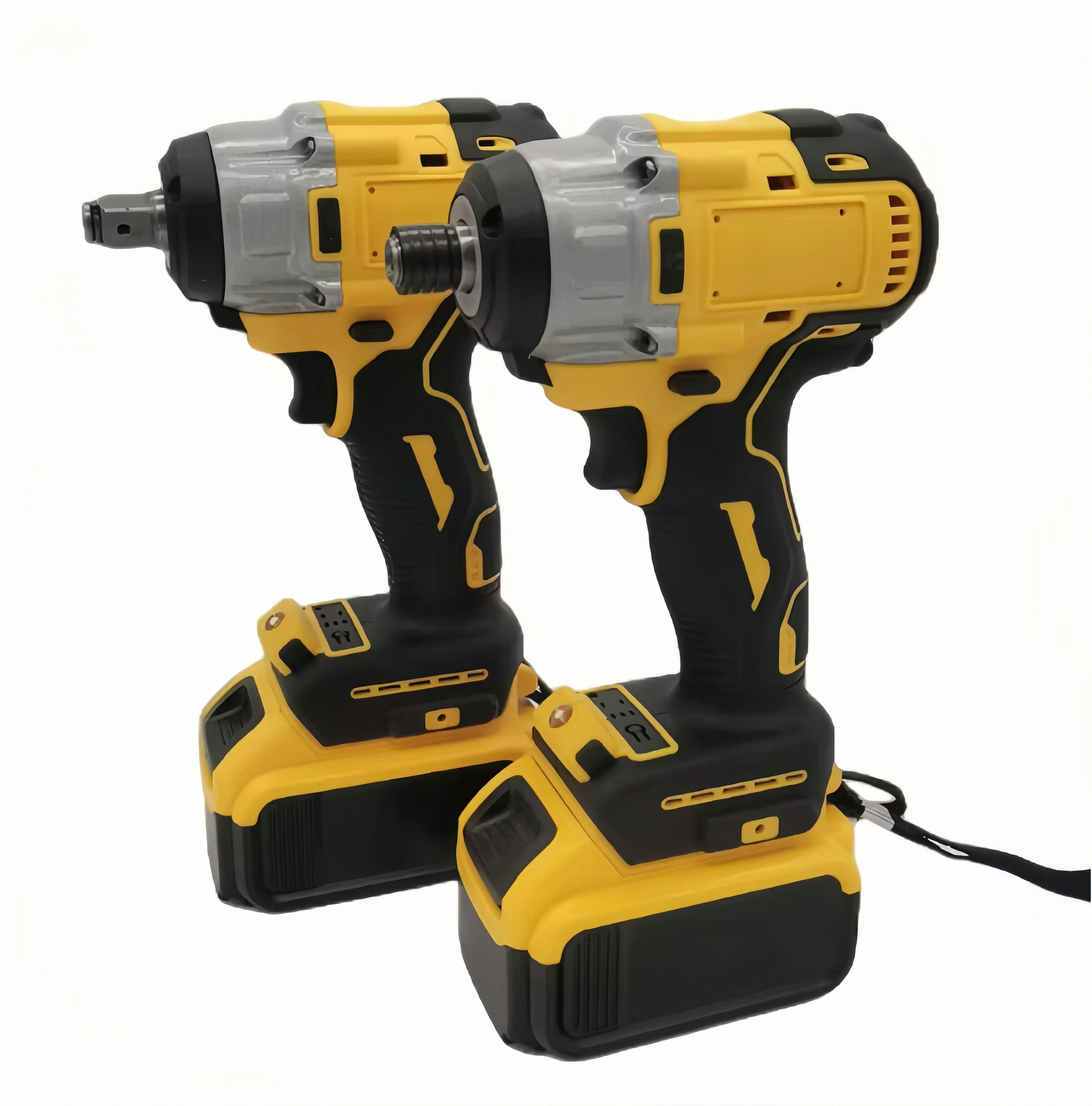 Hot Selling 21V Cordless Electric Brushless Impact Wrench 1/2 Power Drill for DIY & Repair High Torque Plastic Material