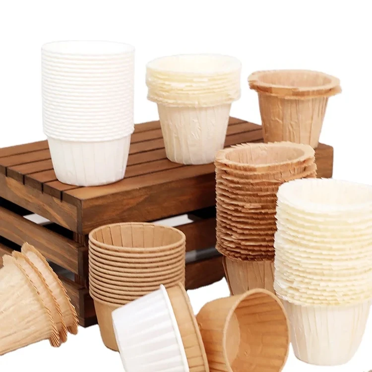 Colorful grease proof paper muffin wrapper tulip shape cups with fashion style food paper cup oven use