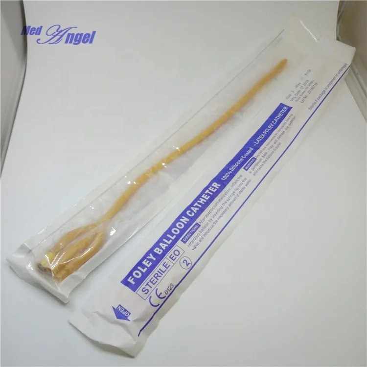 Foley Catheter Disposable Sterile 100% Silicone Coated Latex Foley Balloon Catheter