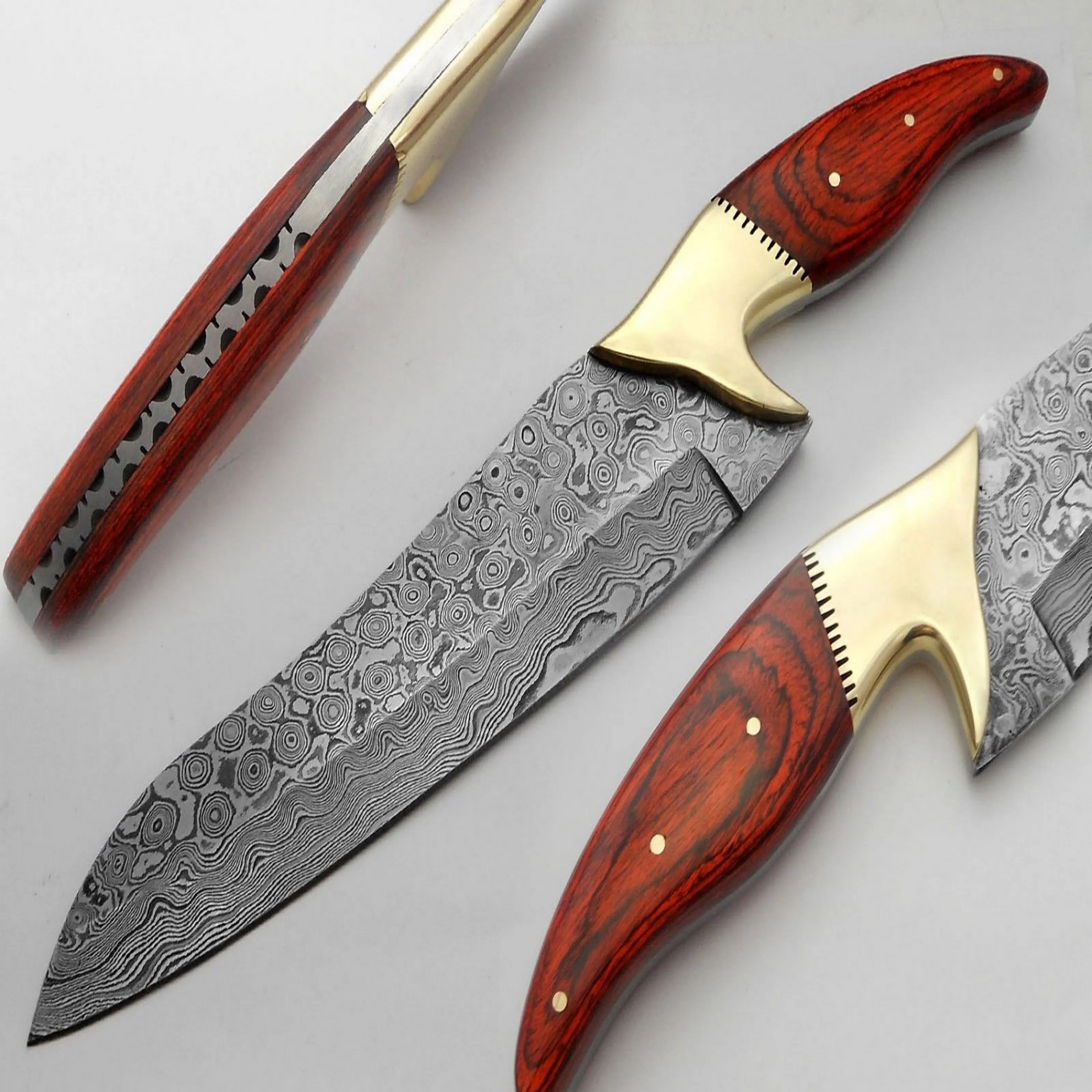 Handmade Damascus Steel Chef Knife Carbon Steel Blade Kitchen Knife for Cutting for Kitchen Use