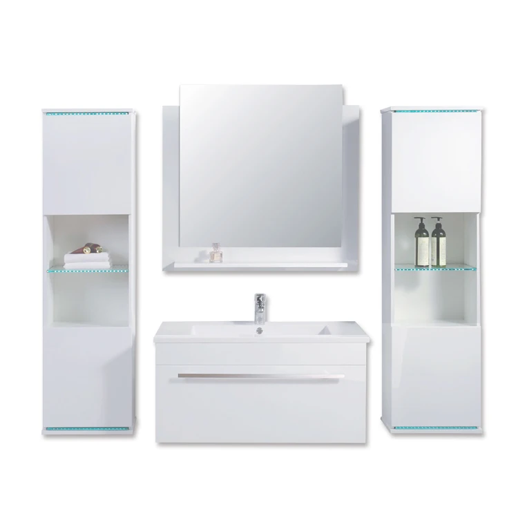 Tall bathroom cabinet cupboard white large storage shelf home bath furniture