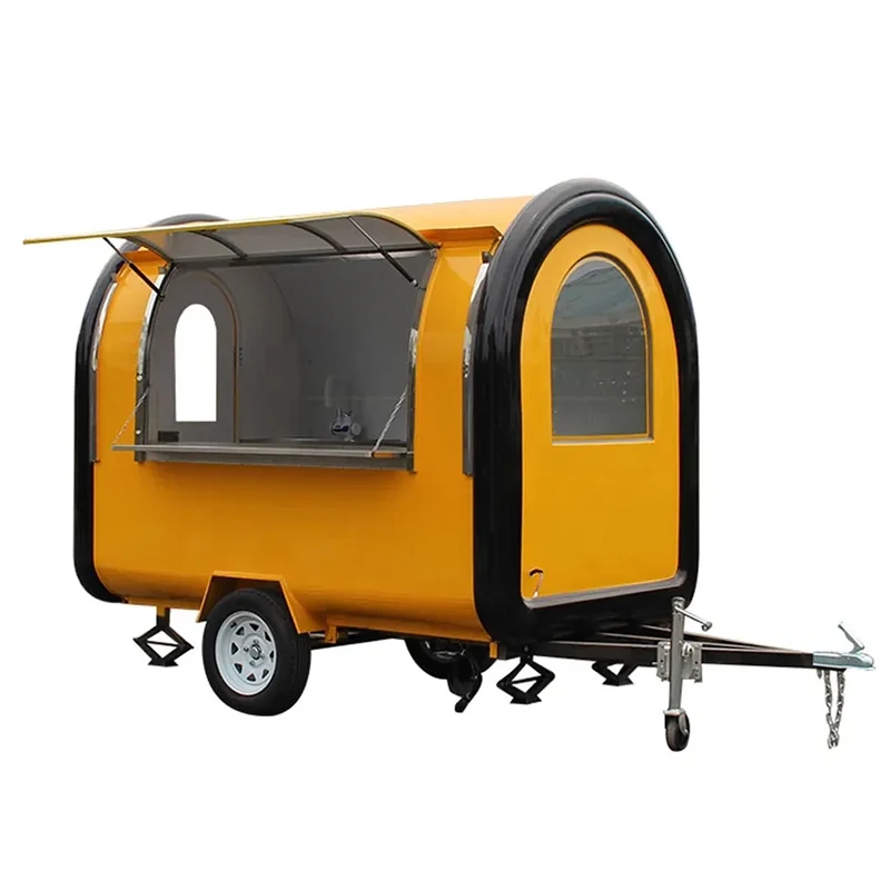 JX-FR220B Custom small NZ standard concession fast food trucks mobile food trailer