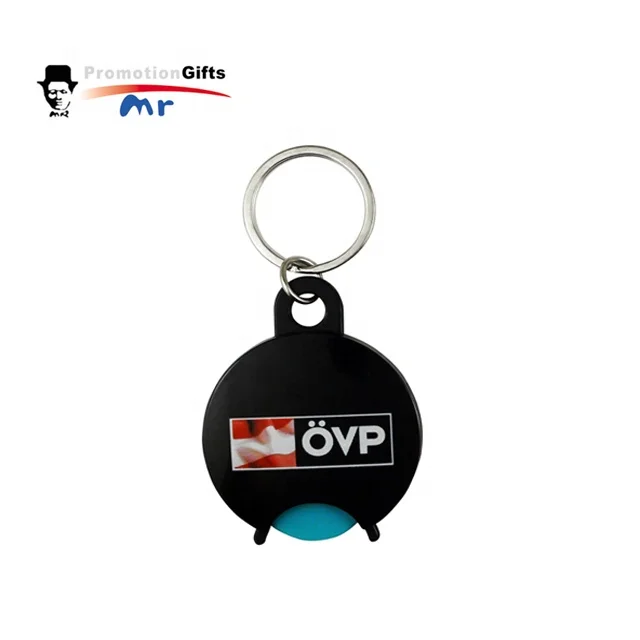 Wholesales Plastic Key Chains Custom Design Logo Market Shopping Trolley Key Ring Coin Token For Promotional Gifts  Keychains