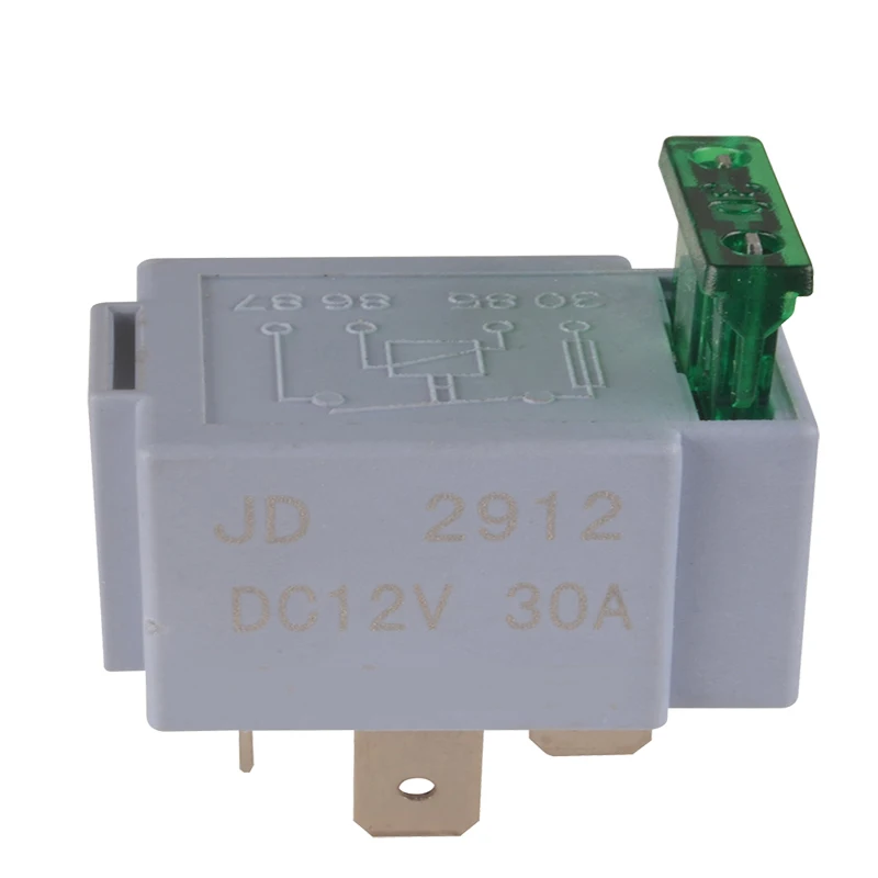 Automotive Car Relay 28x28x25.5mm 30A 4 Pins Universal 12V 24V 40A 60A Rated Isolation Current With Auto Fuse