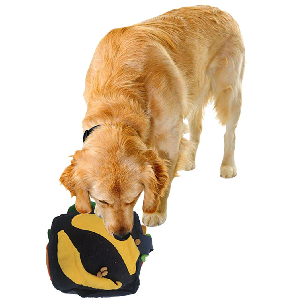 Puzzle consuming physical strength bite resistant rubber pet hide food leakage snuffle ball