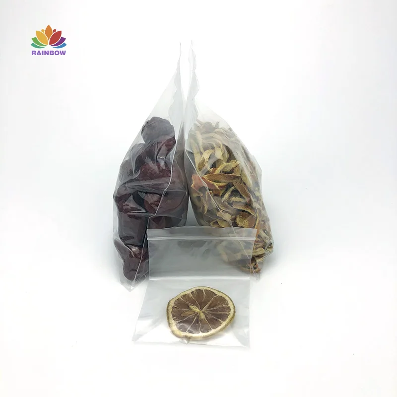 
Factory price stock various sizes of PE plastic bags with zipper lock 