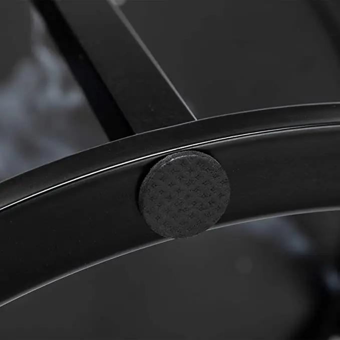 Contemporary Round Nesting Coffee Table Bent Black Gold Metal Side Glass Marble Stone MDF Wood Nest of 3 Table Set Nesting Table