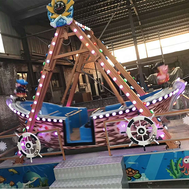 Attractions Entertainment Amusement Park Trailer Mini Pirate Ship Ride