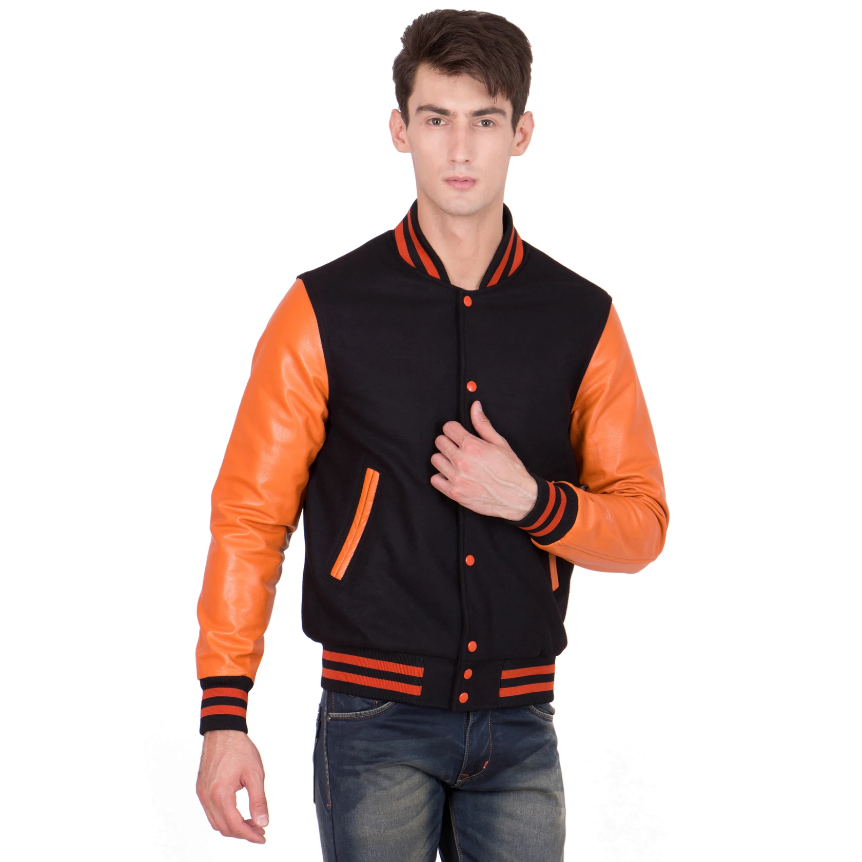 dd50 Cheap Price Wholesale Customized High Quality Men Varsity Jacket With Full Sleeves