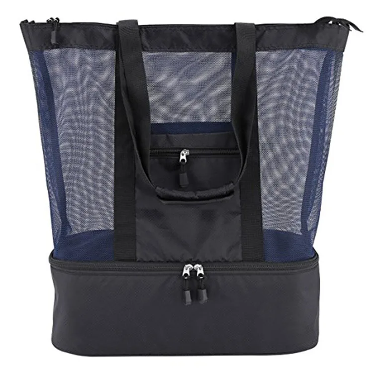 600D Polyester Multifunctional Insulated Handbag Picnic Beach Bag with Cooler