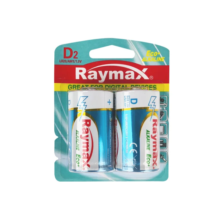 Raymax Battery Cheap quality LR20 AM1 Size D Alkaline Battery 1.5V Long life batteries