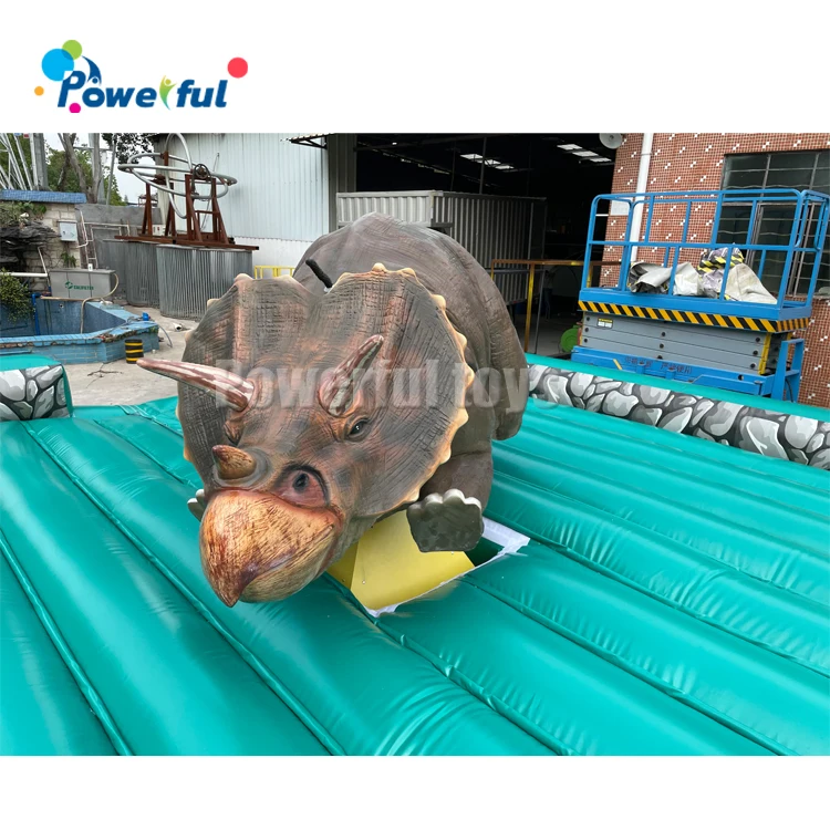6M Commercial Kids Adult Inflatable Mechanical Dinosaur Rodeo machine Games Rodeo Ride Bull