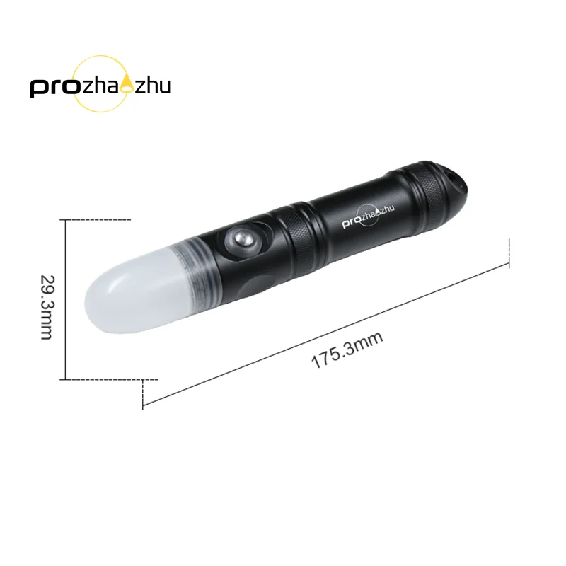 100M diving depth Led Flash light 4000 Lumen LED 21700 Battery IP68 Waterproof Underwater Strobe Signal Light For Diving