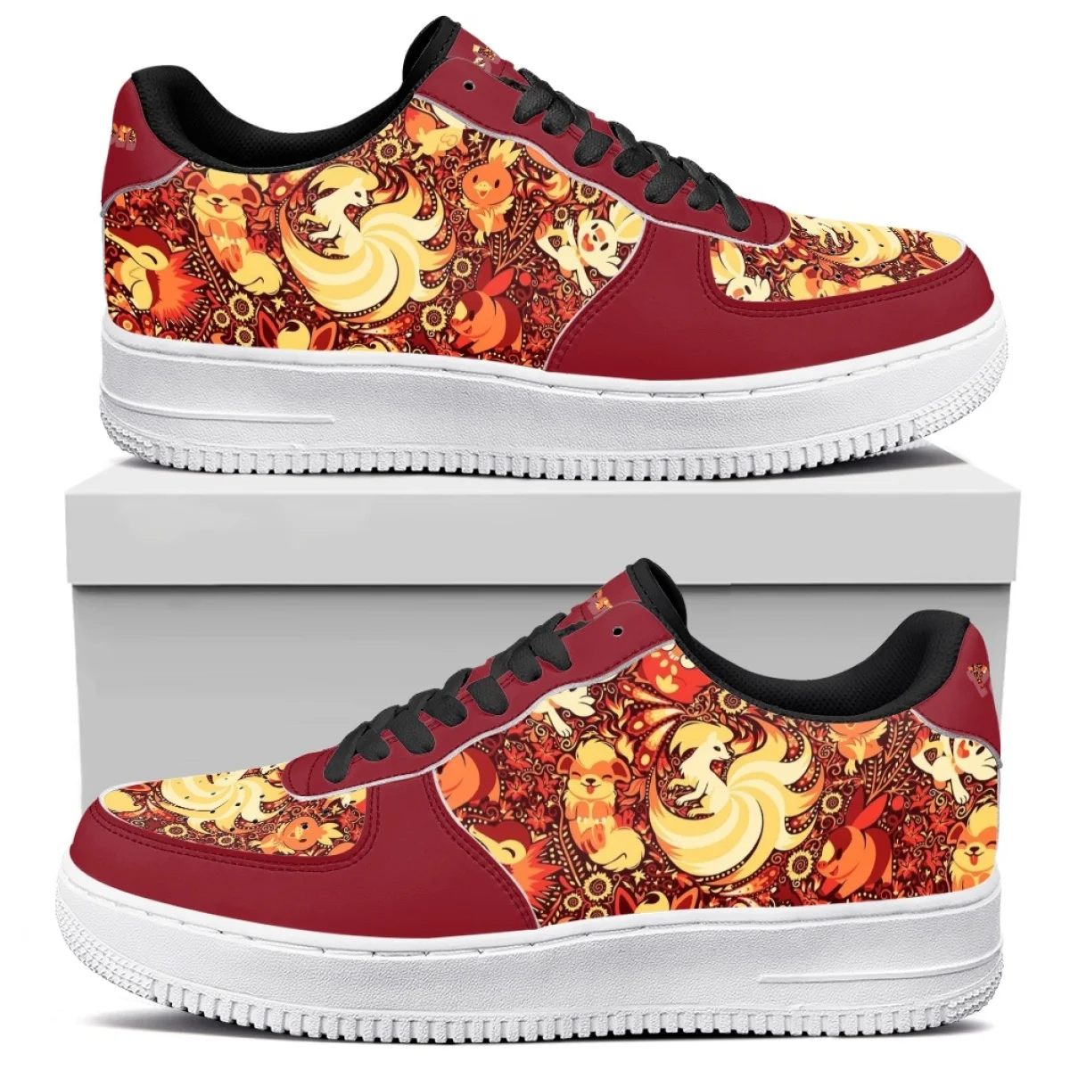 Custom High-End Printed Casual Board Shoes Designer Lace-Up Style Sneakers