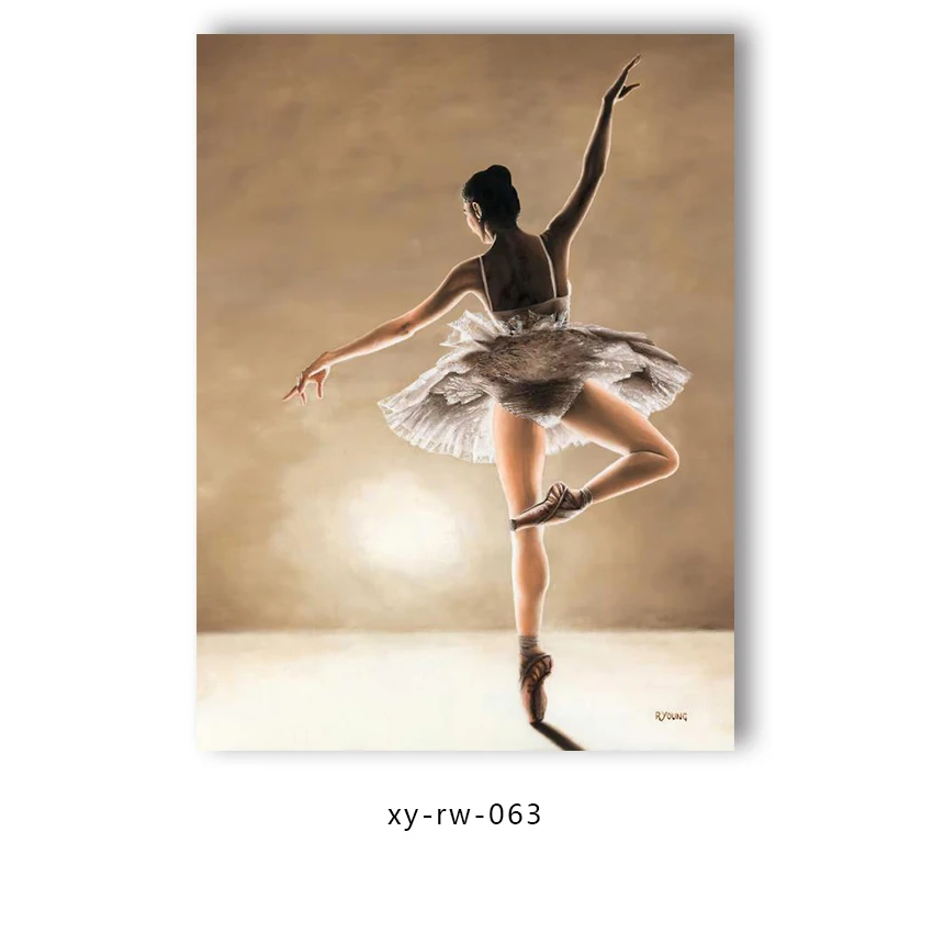 Sexy Ballet Dancing Girl Painting Artwork Canvas Ballet Dancing Paintings People Dancing Home Decoration Wall Paintings
