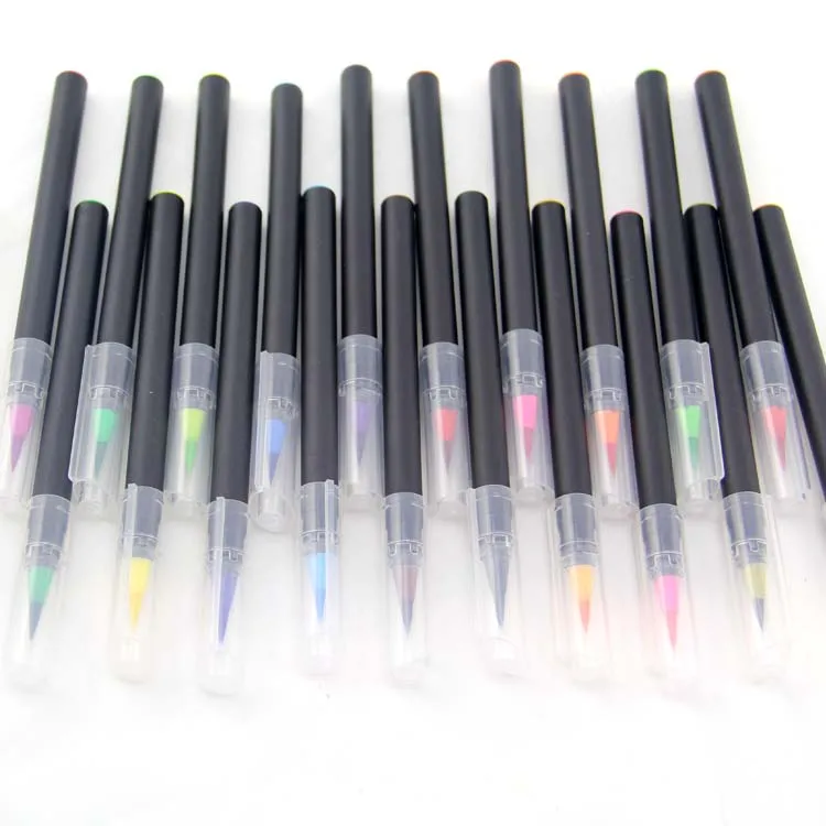 Non Toxic 24 Colors Water Color Brush Marker