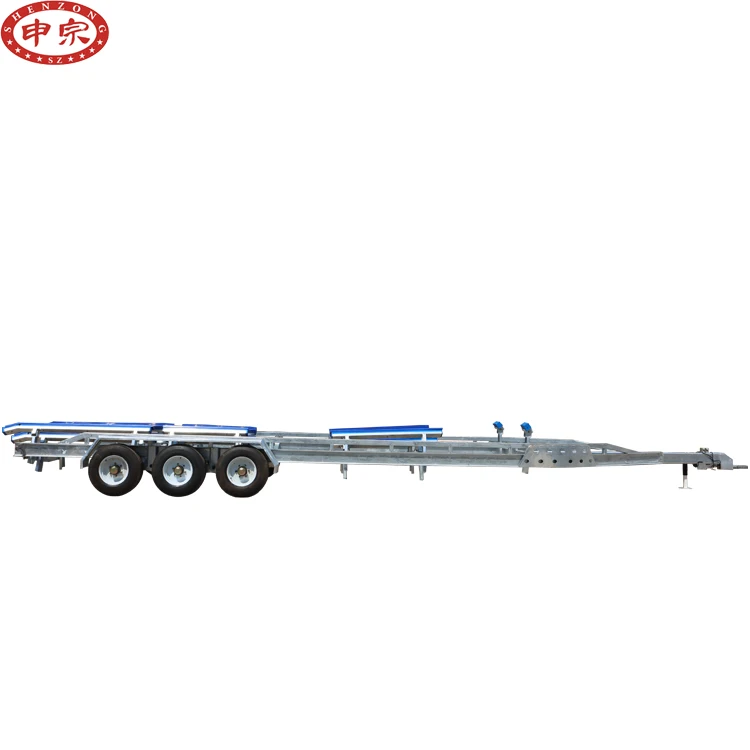 Factory supply watercraft 7 ton three axle Boat Trailers