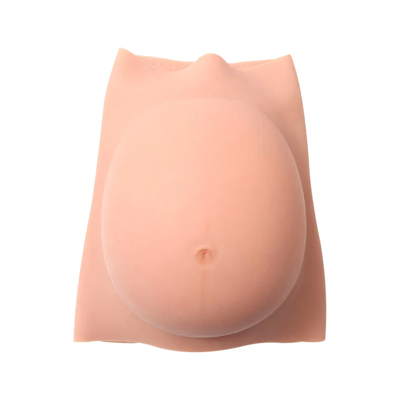 3/6/9 months Fake Pregnancy Belly Artificial Silicone Pregnant Bellies with Shoulder Strap for Costumes Cosplay