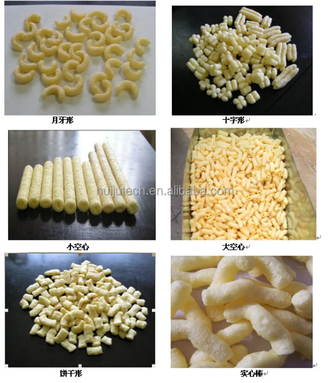 snack food extrusion equipment production line  rice puffed snack machine