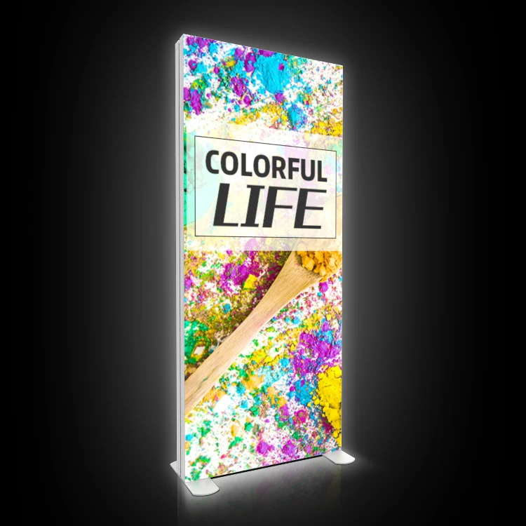 High Quality Led Crystal Trade Frame Show Light Advertising Display Seg Portable outdoor light box advertising