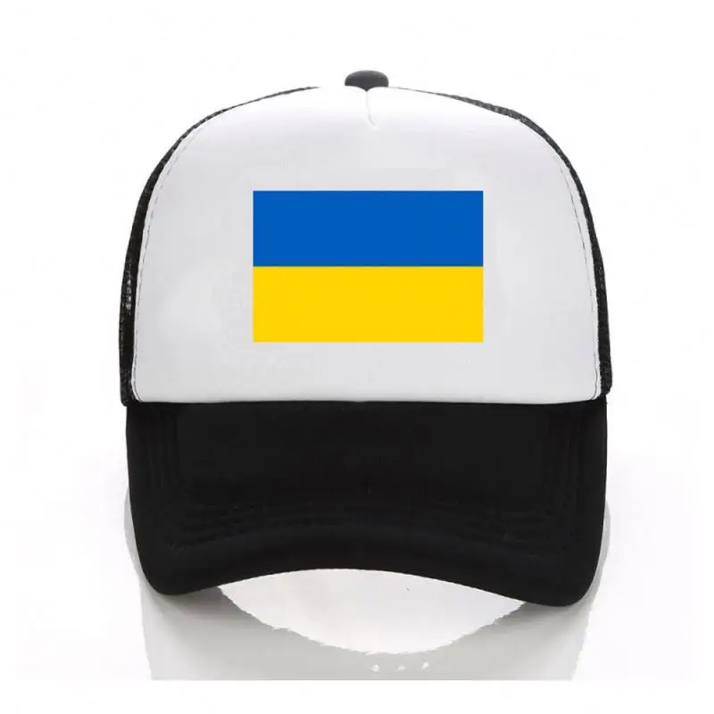 Oxford cloth Ukraine Flags Blue Yellow UKR Ukrainian Ukraine Flag cap custom