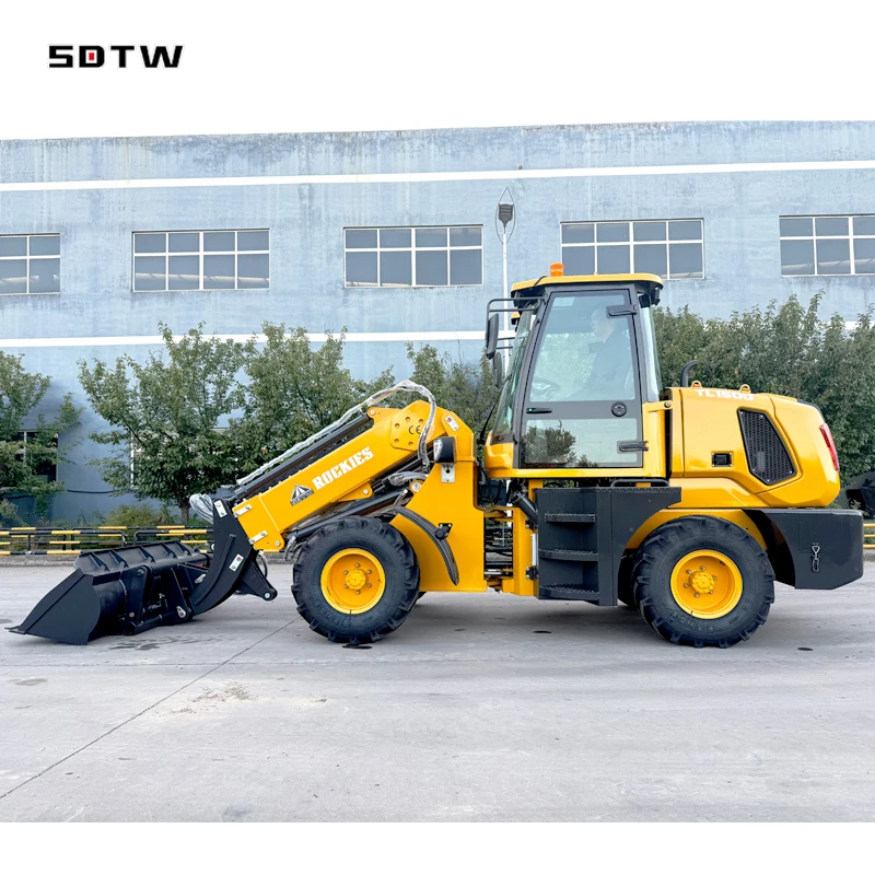 China TL1500 Mini Front-End Compact Telescopic Wheel Loader 4200kg Capacity 42kw Power 1.5T-4T Load Capacity Diesel Small Loader