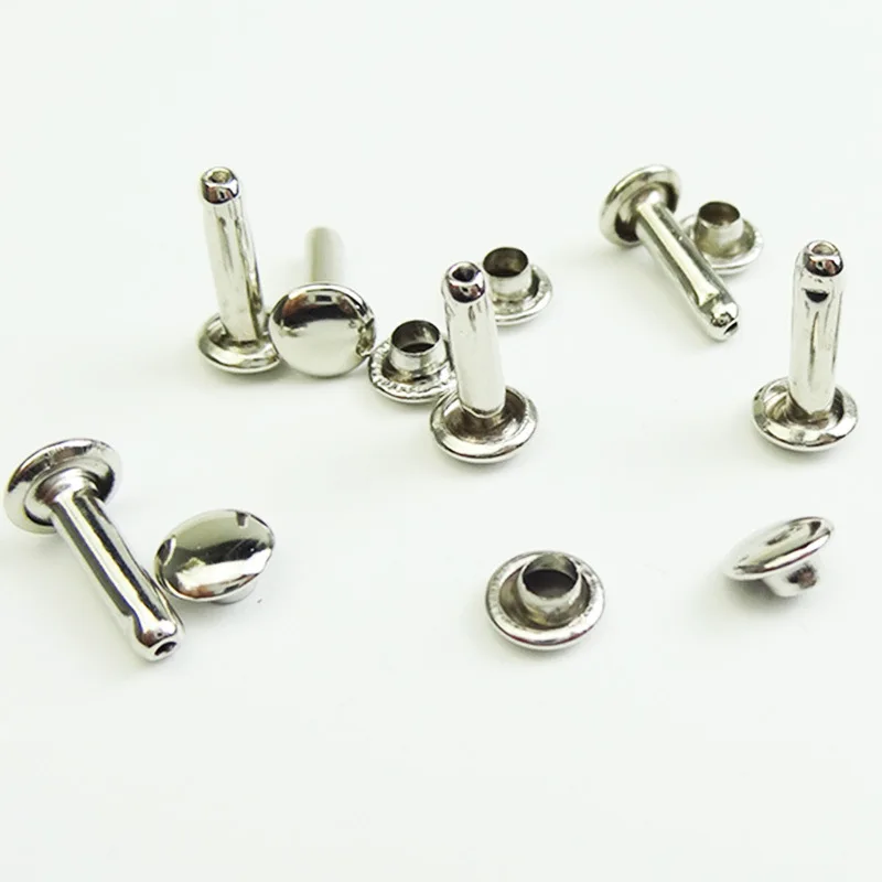 Popular copper stainless steel belt box accessories double - sided round head rivets