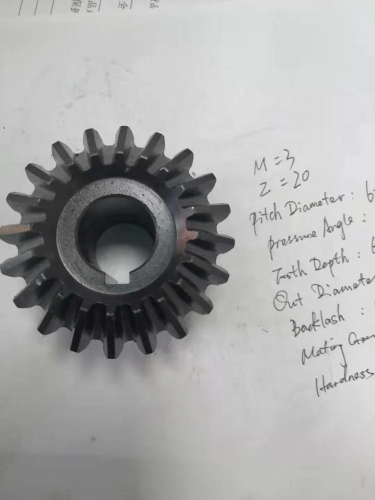 Cheapest price M3 M4 hardened bevel gear set material can be S45C brass or stainless steel 304 for