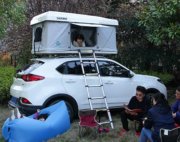 Camping Aluminum Rooftop Tent Car Hard Shell Roof Top Tent For Outdoor Camping Hiking Top Roof Car Tent