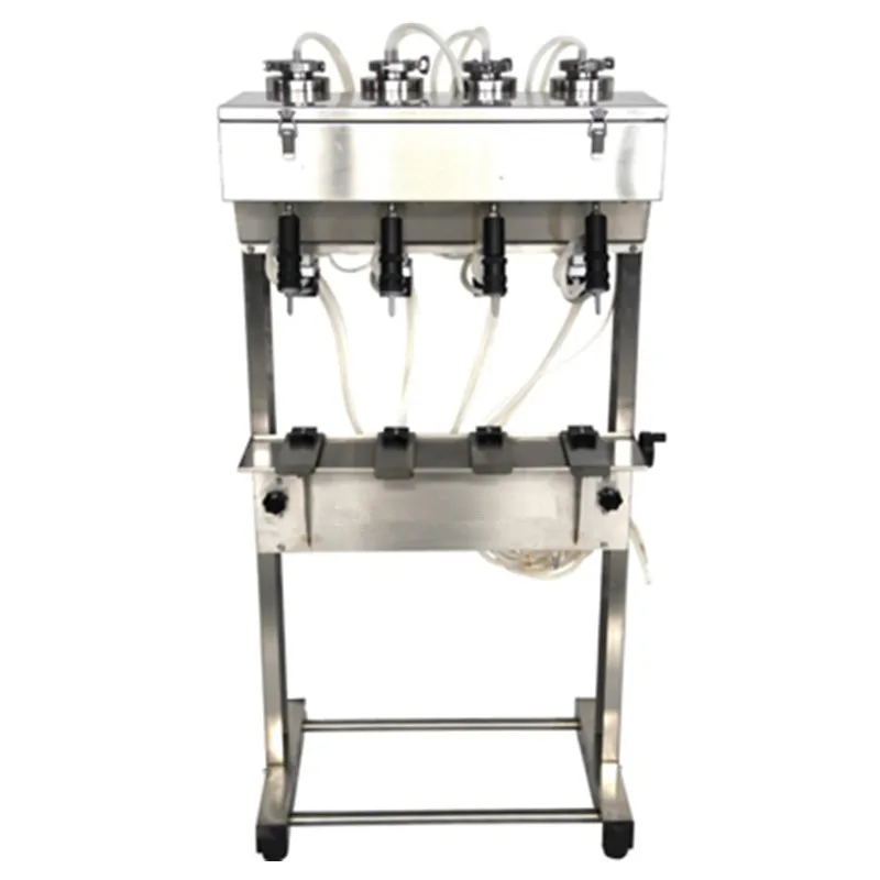 Four head Vacuum Liquid Filler,small perfume bottle filling machine