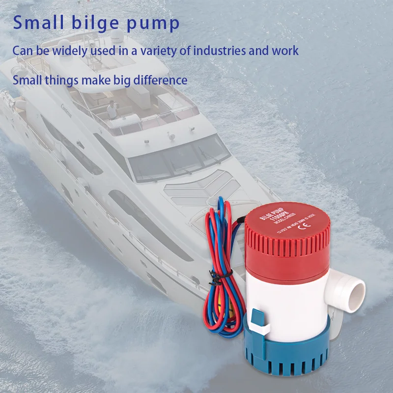Погружной Электрический насос, 550GPH/750GPH/11000GPH, 12 В постоянного тока, с аккумулятором, для морской откачки, водяной насос для лодки