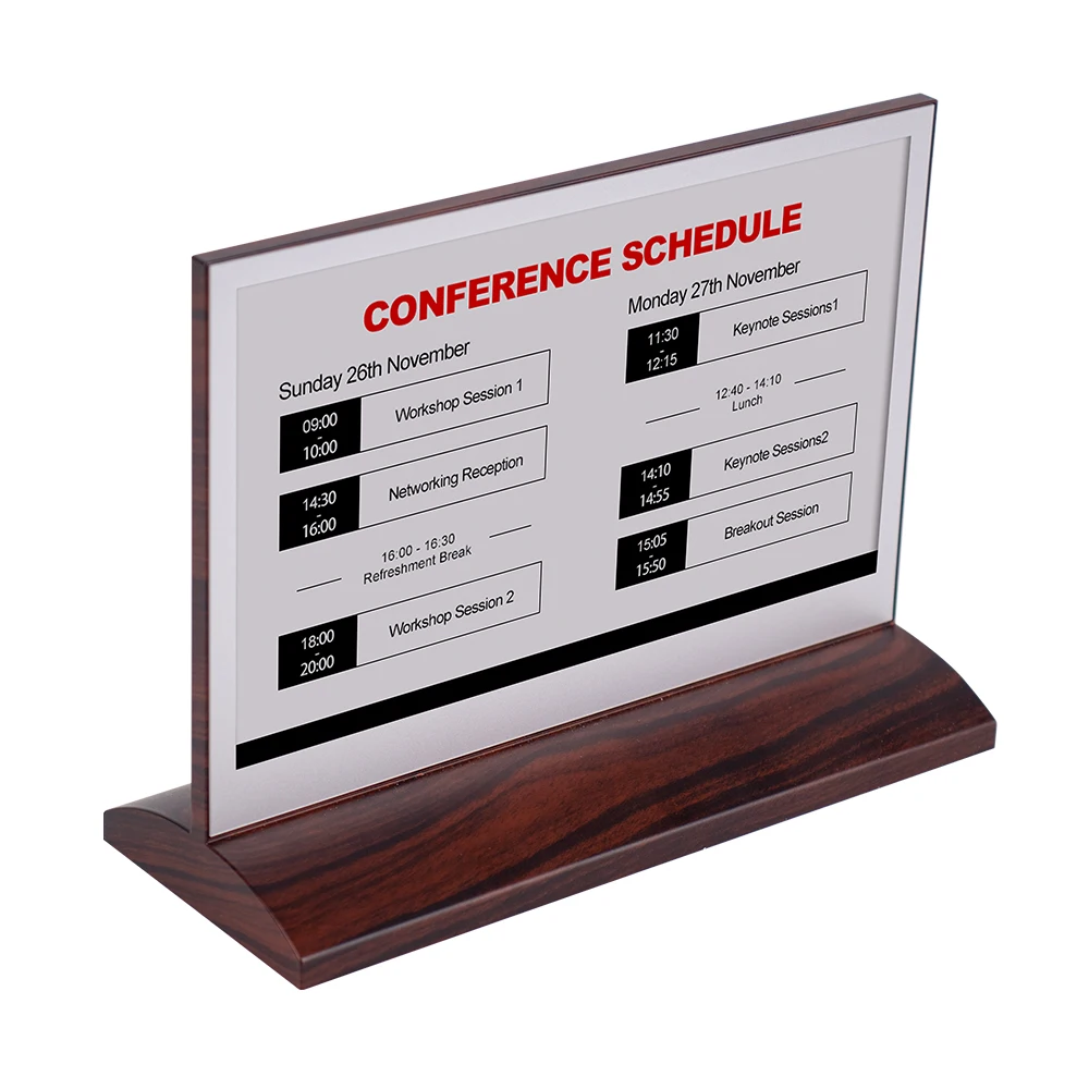 Electronic Conference Meeting Table Name Card E-Ink Epaper Electronic Name Tags  For Office