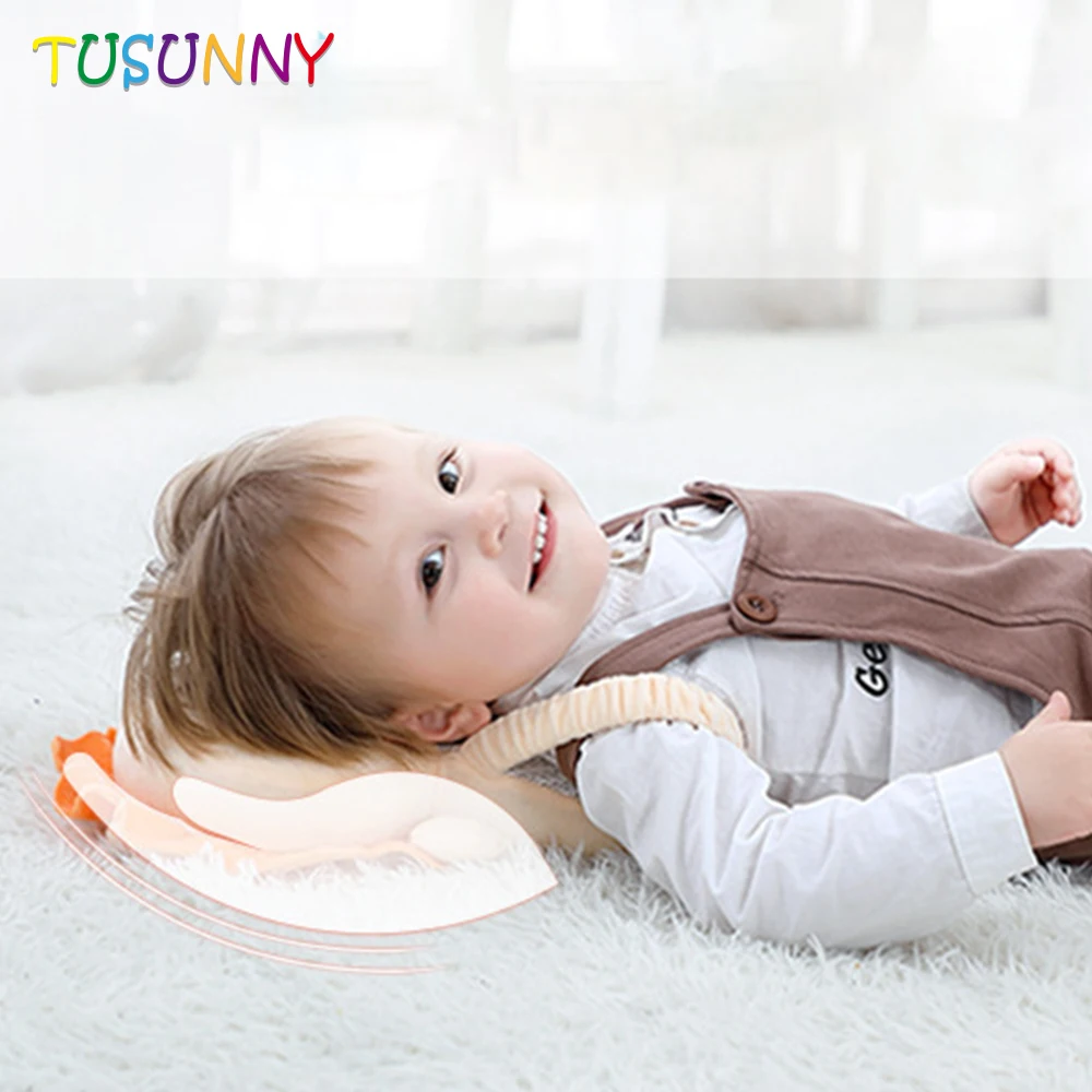 Adjustable Baby Head Protector Cute Back Baby Toddlers Head Safety Pad Cushion Baby Back Protection Prevent Toddlers Owl Pillow