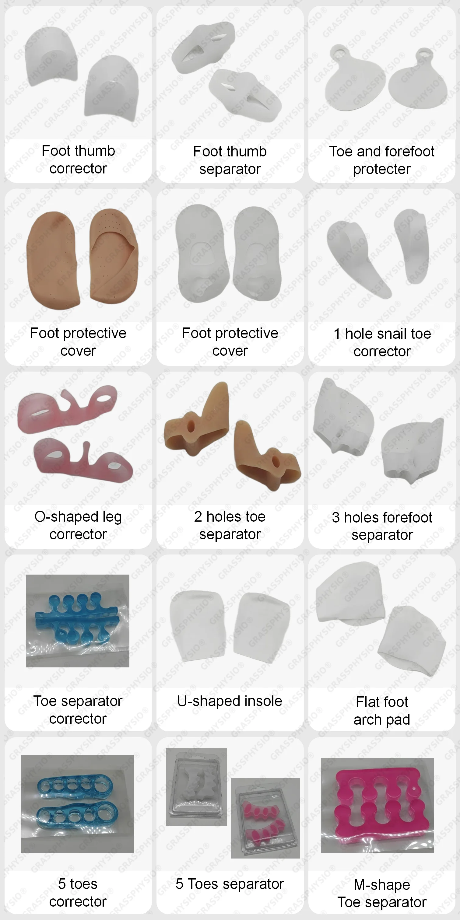 High Quality Silicone Gel Bunion Relief Zehentrenner Toe Spacers Corrector Juanete Splitter Protectors