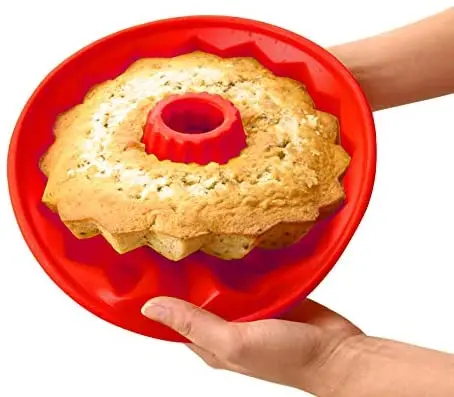Силиконовая форма для выпечки торта, Экологически чистая, безопасная для пищевых продуктов, круглая спиральная тыква на заказ, оптовая продажа