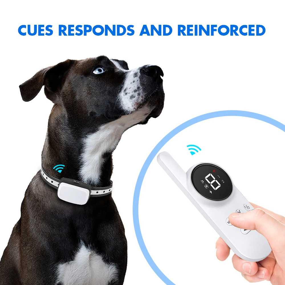 1000ft Amazon Top Sell Dog Training Collar Tize Rechargeable Anti Bark Waterproof Remote Dog Shock Collar