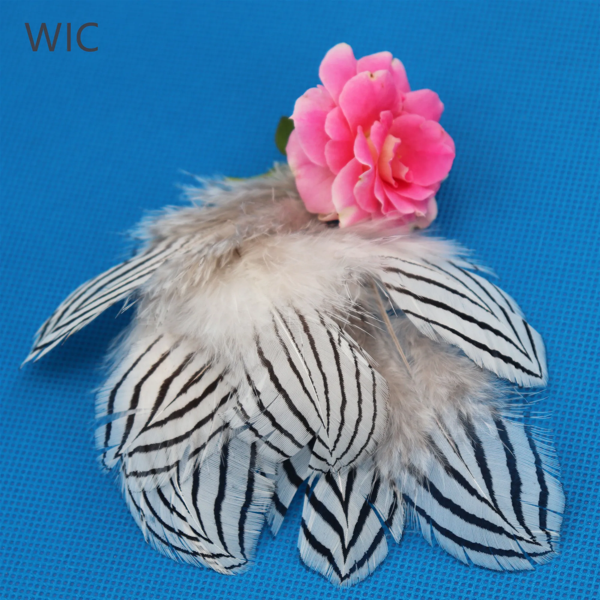 Дешевые китайские отбеленные серебряные перья для карнавала, фазаньский хвост