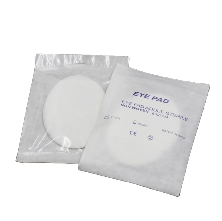 
Medical Absorbent Sterile Eye Pad For Eye Protection, Round Or Oval-Shaped First Aid Eye Patch, Eye Care Dressing Wound Care 