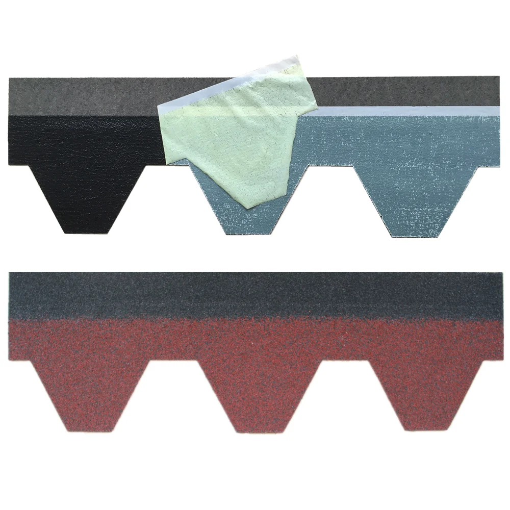 Light weight roof tile asphalt single layer wind resistance roofing shingles